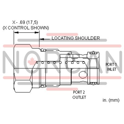 Sun Hydraulics-CHECK CARTRIDGE-CXFAXDN