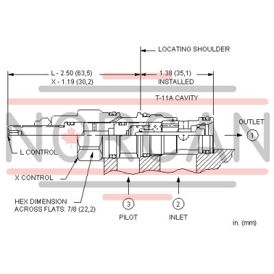 Sun Hydraulics-CHECK CARTRIDGE-CKCAXAN