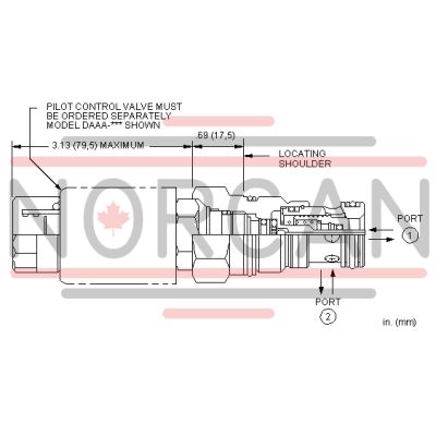 Sun Hydraulics-DIRECTNAL CART-DFDB8DN