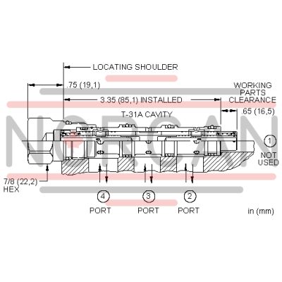 Sun Hydraulics-FLOW DVDR CART-FSCSXAN