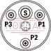 technical illustration-R900490630-Radial piston pump, size 1.0 ccm, pressure 450 bar for industrial applications, open circuit