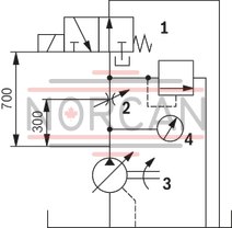technical illustration-R900580382-Variable displacement pump, size 20 cm&sup3;, pressure 160 bar for industrial applications, open circuit