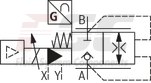 technical illustration-R901436213-Size 25, A &rarr; B, B &rarr; A, integrated electronics, 24 V DC