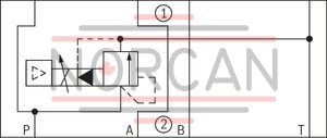 technical illustration-R901323940-Size 6, P &rarr; T, electrical with integrated electronics, 24 V DC