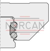 technical illustration-r167121420-Ball runner block, BNS, size 25, steel CS, accuracy standard, low preload, without ball chain
