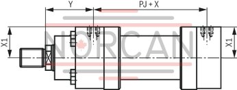 technical illustration-R900999021-Nominal pressure 250 bar, piston &Oslash; 40 ... 320 mm, piston rod &Oslash; 25 ... 220 mm, stroke length up to 6000 mm