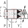 technical illustration-R901234516-Size 16, P &rarr; A, electrical with external electronics, 24 VDC