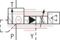 technical illustration-R901323940-Size 6, P &rarr; T, electrical with integrated electronics, 24 V DC