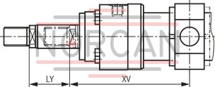 technical illustration-R900999011-Nominal pressure 250 bar, piston &Oslash; 40 ... 320 mm, piston rod &Oslash; 22 ... 220 mm, stroke length up to 6000 mm
