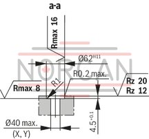 technical illustration-R900733105-High-response valve in block installation design Control by directional servo valve Position sensing of the control spool via an inductive position transducer 2-way control element in seat design External or integrated control electronics, according to device type Closed-loop control or open-loop control of large flows:<br>
Forging manipulators<br>
Pressing cylinders<br>
Die casting machines