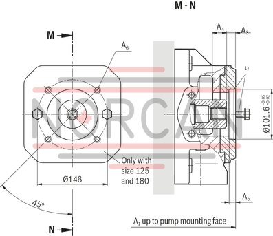 technical illustration-R901065969-Pump A4VSO with analog OBE