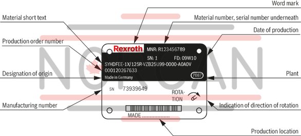 technical illustration-R901375787-A SYHDFEn-1X control system is used for the electro-hydraulic control of swivel angle, pressure and power (partially optional, see ordering code) of an axial piston variable displacement pump.<br>
The control system consists of the following components: A4VSO axial piston variable displacement pump optimized for the operation in the control system VT-DFPn-2X or VT-DFPFD-1X proportional valve as pilot valve with integrated electronics including inductive position transducer for valve position sensing. Position transducer for sensing the swivel angle Pressure transducer with suitable signal level and dynamics (optionally HM 20, separate order)