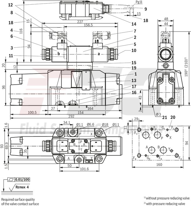 technical illustration-R978009278-Size 32, symbol W6, integrated electronics, 24 V DC