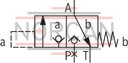 technical illustration-R900052521-Size 6, symbol C, hydraulically actuated