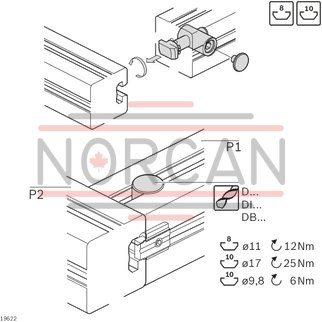 technical illustration-3842535458-Quick connector 0&deg; steel, galvanized N10