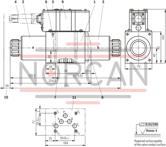 technical illustration-R900909389-Size 6, symbol E, electrical with integrated electronics, 24 V DC