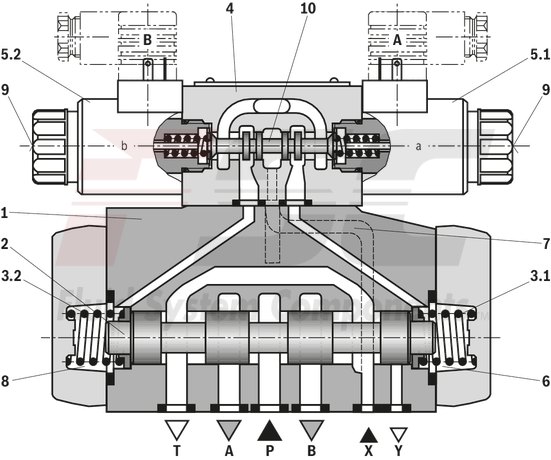technical illustration-R978913649-Size 22, symbol E, electrical with solenoid, 110-120 V AC