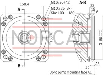 technical illustration-R901135309-Pump A10VSO BR32 with analog OBE
