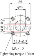 technical illustration-R900984020-Internal gear pump, size 11, pressure 350 bar for industrial applications, open circuit