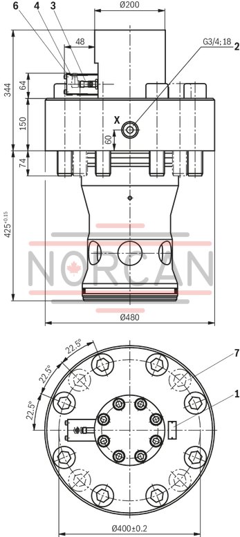 technical illustration-R901062878-Functional product design Modular set-up:&bull; Cartridge valve with various options&bull; Control cover in various variants for realization of selected functions&bull; Electric monitoring of the spool position Power and flow-optimized design:&bull; High flows&bull; Low pressure drops&bull; High switching velocities&bull; Low leakage oil flowsRobust design:&bull; High reliability&bull; Long life cycle Other features:&bull; Small installation size, low weight&bull; Easy to service