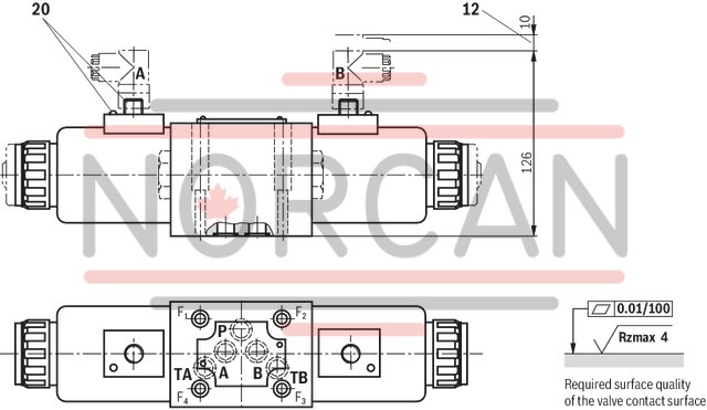 technical illustration-R900597186-Size 10, symbol E, solenoid-actuated, 110-120 V AC 50/60 Hz