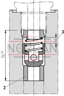 technical illustration-R900345744-Check valve, cartridge design