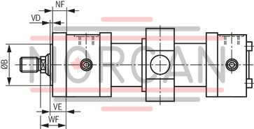 technical illustration-R407999236-Nominal pressure 160 bar, piston Ø 25 ... 200 mm, piston rod Ø 14 ... 140 mm, stroke length up to 3000 mm