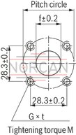 technical illustration-R900984020-Internal gear pump, size 11, pressure 350 bar for industrial applications, open circuit