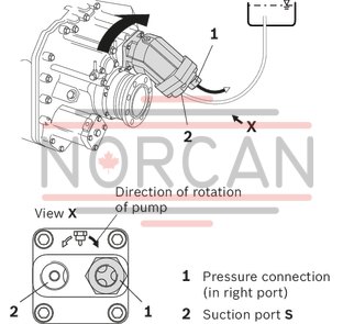 technical illustration-R902162394-A17FO, fixed displacement unit, open circuit, medium pressure, size: 63 cm&sup3;