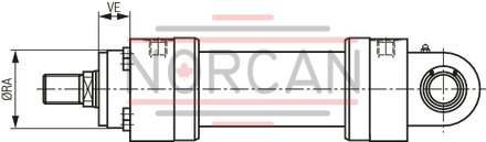 technical illustration-R900999011-Nominal pressure 250 bar, piston &Oslash; 40 ... 320 mm, piston rod &Oslash; 22 ... 220 mm, stroke length up to 6000 mm