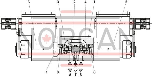 technical illustration-R901052777-Size 6, P &rarr; A / A &rarr; T, electrical with external electronics, 24 V DC