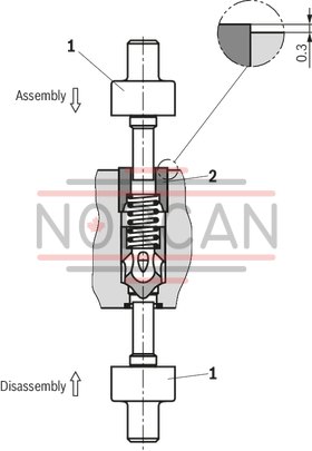 technical illustration-R901280744-Size 10, P2 &rarr; P1, mechanically actuated
