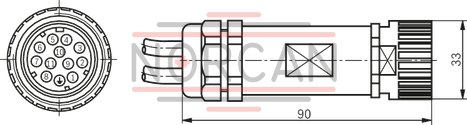 technical illustration-R901065969-Pump A4VSO with analog OBE