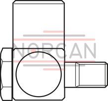 technical illustration-R18515232X-Roller runner block, FNS, size 55, steel CS, accuracy high, average preload