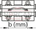 technical illustration-R190313210-The cam roller single bearing is characterized by the following product features: Format SKS, size 32, aluminum, accuracy economic, load class FN