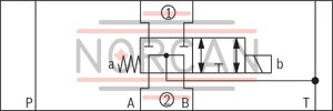 technical illustration-R900945999-Direct-controlled directional slide valve with solenoid actuation Sandwich plate valve As stop straight-through valve or stop straight-through short circuit valve Porting pattern according to DIN&nbsp;24340 form&nbsp;A (without locating hole), (standard) Porting pattern according to ISO&nbsp;4401-03-02-0-05 (with locating hole) Wet-pin AC or DC solenoids Manual override, optional