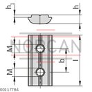 technical illustration-3842529323-Swivel-in sliding block groove 10 steel, zinc-plated M6