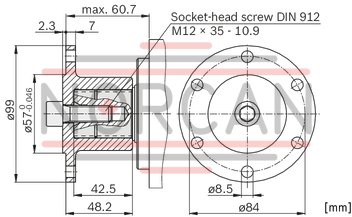 technical illustration-R902162394-A17FO, fixed displacement unit, open circuit, medium pressure, size: 63 cm&sup3;