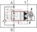 technical illustration-R901298577-Size 20, B &rarr; A, electrical with external electronics, 24 VDC