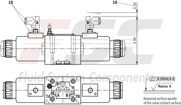 technical illustration-R901433797-Size 10, symbol C, electrical with solenoid, 110 V DC