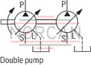 technical illustration-R900580382-Variable displacement pump, size 20 cm&sup3;, pressure 160 bar for industrial applications, open circuit