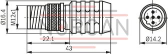 technical illustration-R901355172-Direct operated high-response valves with control spool and sleeve in servo quality Operated on one side, 4/4 fail-safe position in switched-off condition Integrated digital axis control functionality (IAC-R) for:<br>
- Position control with underlying velocity control<br>
- DSC functionality Analog sensor interface for current and voltage Digital sensor interfaces for:<br>
- 1 x length measurement system 1 Vpp or<br>
- 1 x length measurement system SSI or<br>
- 1 x length measurement system EnDat 2.2 Clock-synchronized command value presetting according to PROFIdrive profile V4.0<br>
- Telegram 5 or 105 PROFIBUS DP/V1, DP/V2 Quick start-up via PC and commissioning software