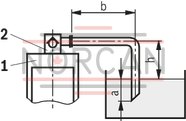 technical illustration-R901066620-Size 63, A &rarr; B, hydraulically actuated