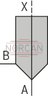 technical illustration-R900910269-Size 16, bidirectional (A → B, B → A), hydraulically actuated, spool type AE