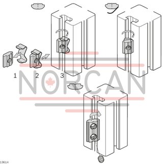 technical illustration-3842529323-Swivel-in sliding block groove 10 steel, zinc-plated M6