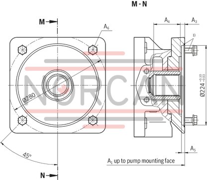 technical illustration-R901065969-Pump A4VSO with analog OBE