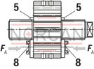 technical illustration-R900984020-Internal gear pump, size 11, pressure 350 bar for industrial applications, open circuit