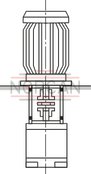 technical illustration-R900984020-Internal gear pump, size 11, pressure 350 bar for industrial applications, open circuit