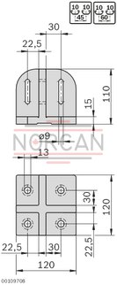 technical illustration-3842527553-Base plate, 120x120