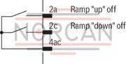 technical illustration-R978914789-Differential input, switchable from voltage to current input Additional non-isolated command value input Ramp generator, separately adjustable for upwards and downwards direction Cable break detection for current input 4 to 20&nbsp;mA Reverse polarity protection for the operating voltage Short-circuit protection and cable break detection of the solenoid conductor "Ready for operation" message Clocked power output stage